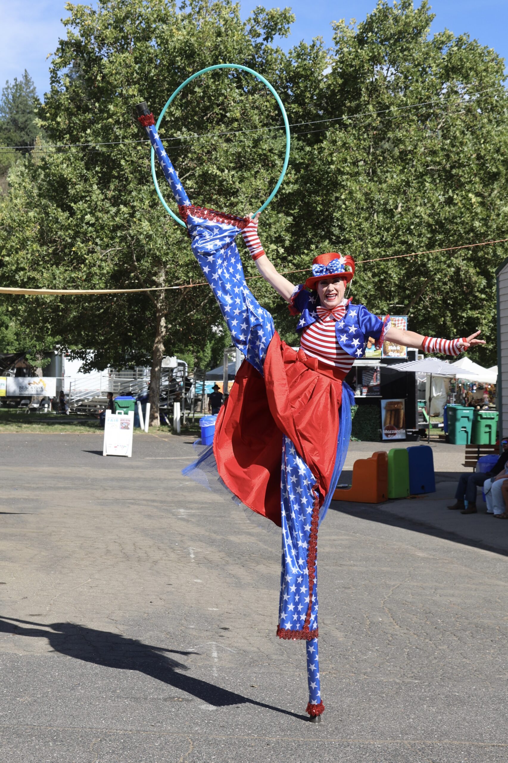 Rebecca Fireplug Stilt Artist